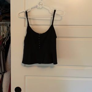 Crop bottom flare tank